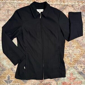 Jones New York and Chic Black Zip-Up Jacket